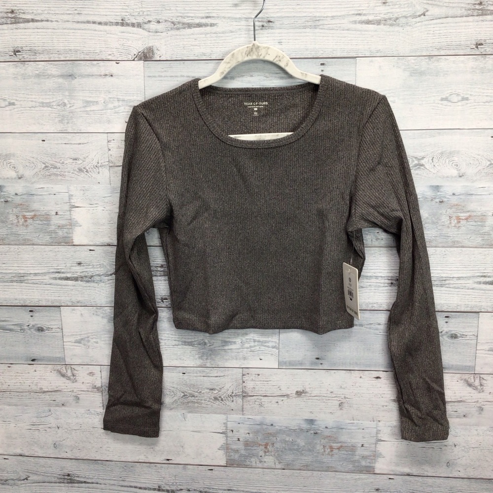 XL Year of Ours ribbed cropped top